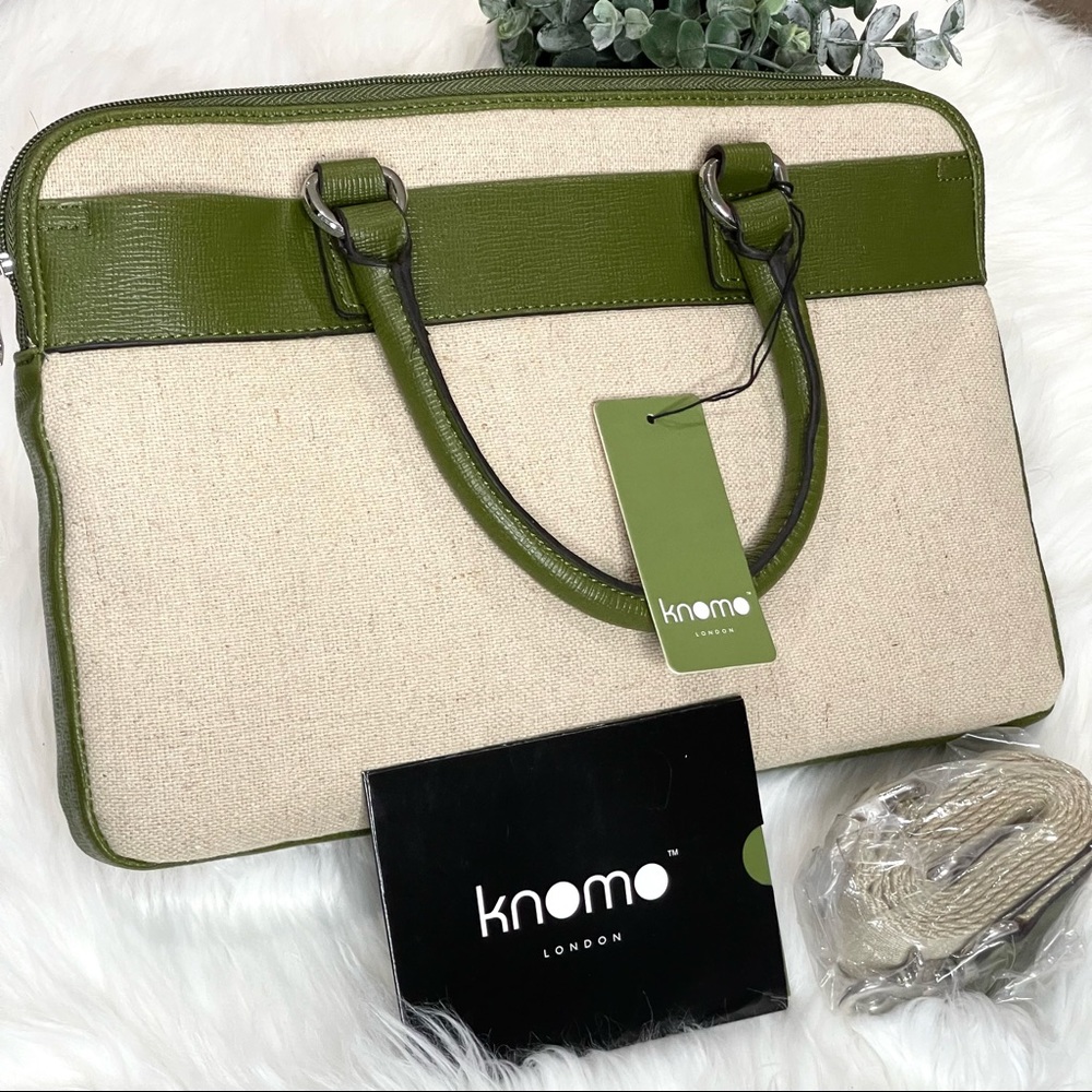 🌟SOLD KNOMO Tote SLEEK Crossbody Handbag Professional looking READY FOR BUSneat - Picture 16 of 16